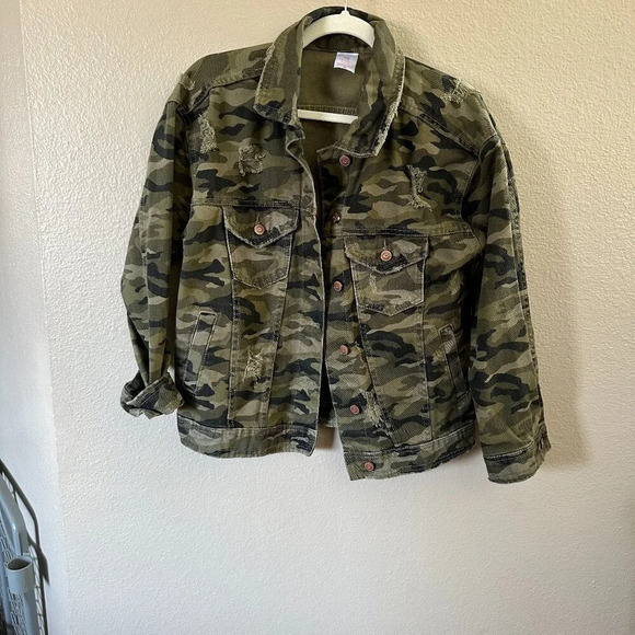 No Boundaries Camo Women's‎ Jacket   Size Small (3-5) - Picture 1 of 7